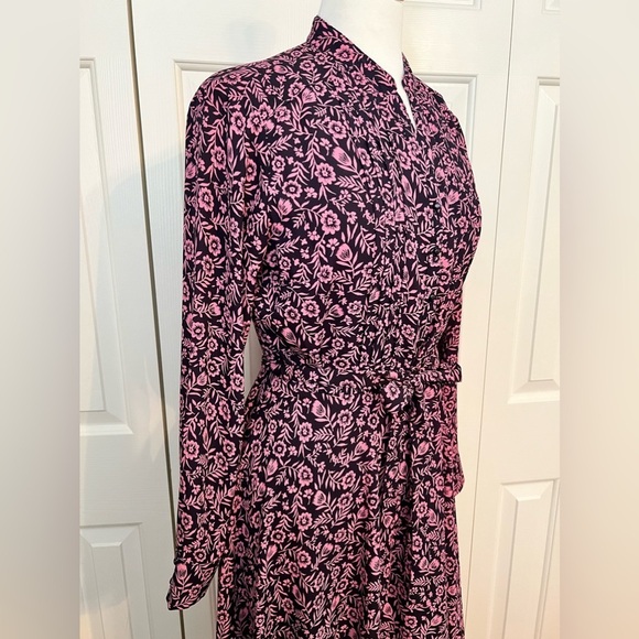 Nanette Lepore Women's Black and Pink Dress size 6 - Picture 4 of 8